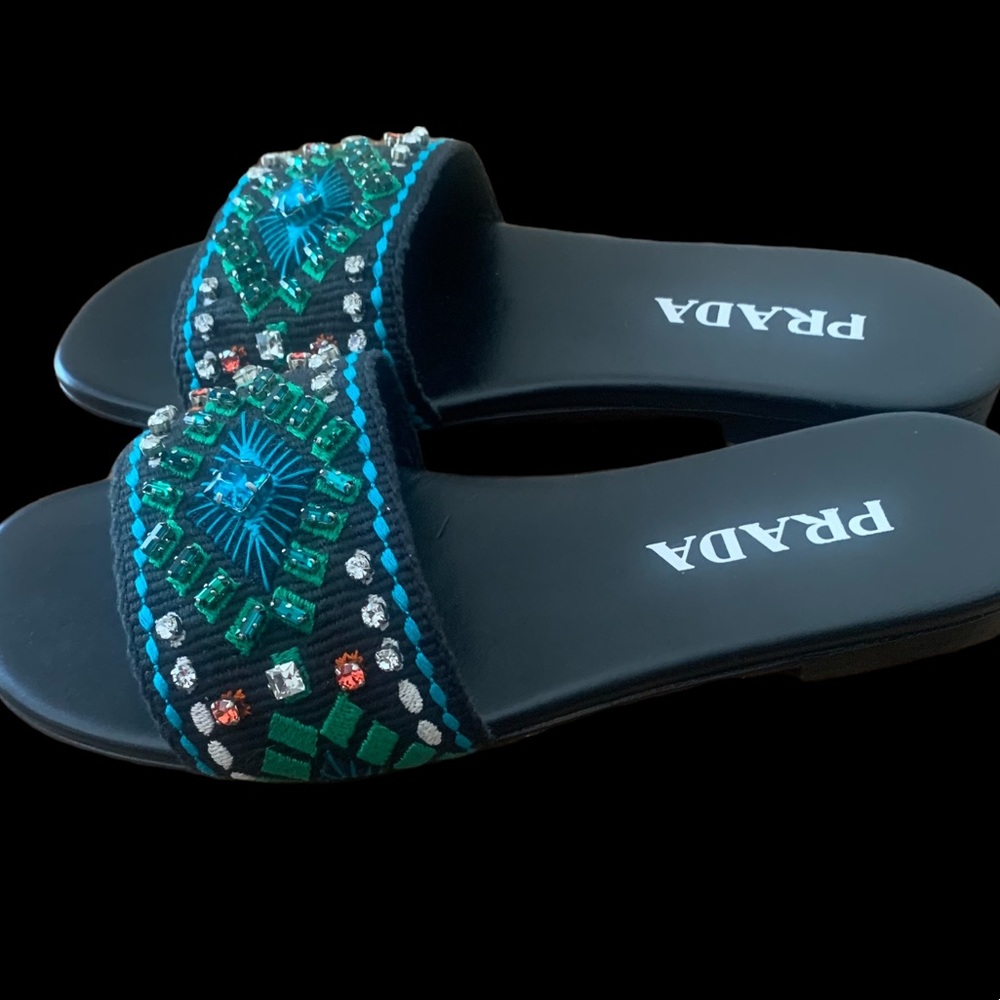 Authentic PRADA Sandals/Slides - Picture 2 of 6